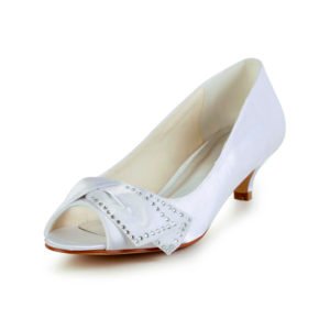 011-1A White Wedding Shoes