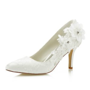 162-2A White Wedding Shoes